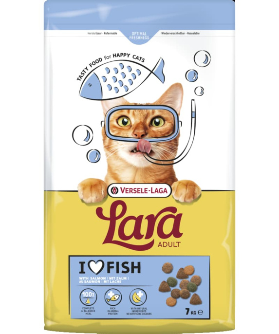 Сухой корм для кошек LARA (лосось) (7 кг)