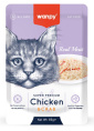 Влажный корм для кошек Wanpy Cat (кусочки курицы, краб) (85 гр)
