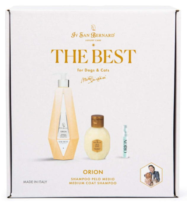 Набор Orion шампунь для средней шерсти 550 мл, кондиционер 120 мл + парфюм 2 мл ISB The Best line (550 мл/ 120 мл/ 2 мл)