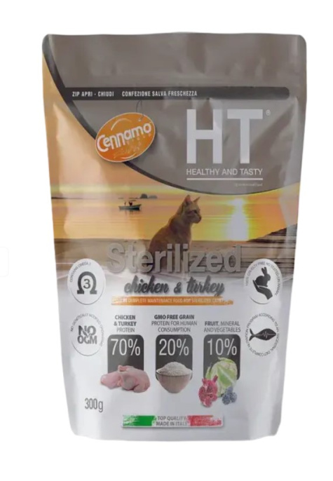 Сухой корм для кошек Cennamo HTC Sterilized Adult Cat (курица, индейка) (10 кг)
