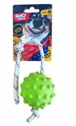 Игрушка для собак "Мячик на веревке" FANCY PETS