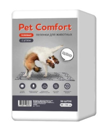 Пеленки для собак с углем Pet Comfort 50 шт