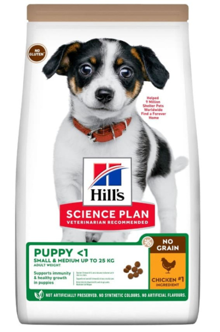 Сухой корм для щенков Hill's Science Plan No Grain Puppy Small & Medium (курица) (12 кг)