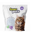 Силикагелевый наполнитель Four Pets (лаванда) (7,6 л)