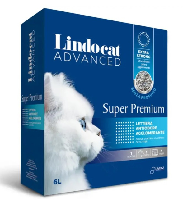 Наполнитель комкующийся бентонитовый Lindocat Super Premium (без аромата) (6 л)