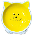 Миска для кошек Mr.Kranch керамическая Мордочка кошки на ножках 100 мл. (Розовая)