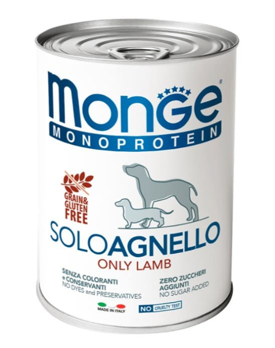 Паштет для собак Monge Dog Monoprotein Adult Lamb (ягненок) (150 гр.)