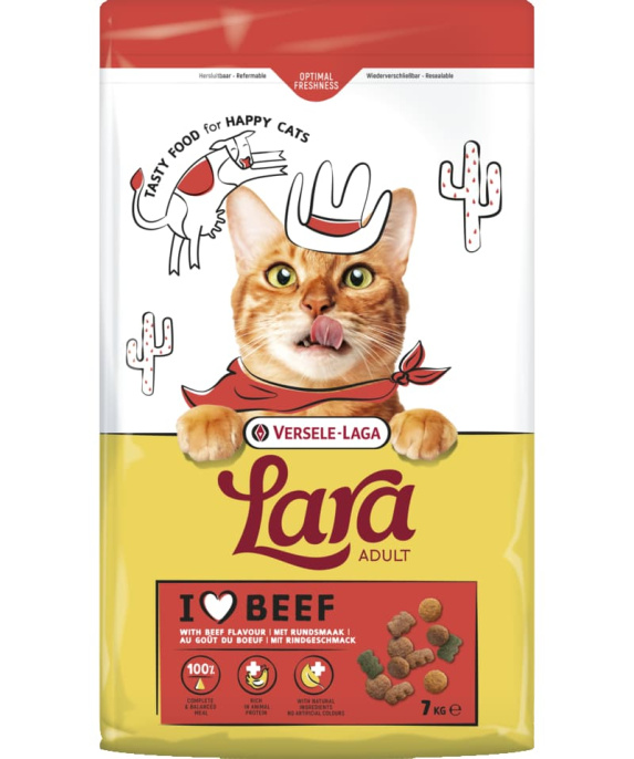 Сухой корм для кошек LARA (говядина) (12,5 кг)