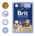 Brit Premium Пауч для щенков всех пород (телятина в соусе) (85 гр.)