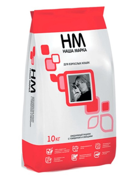 Сухой корм для кошек Наша Марка (говядина, овощи) (10 кг)