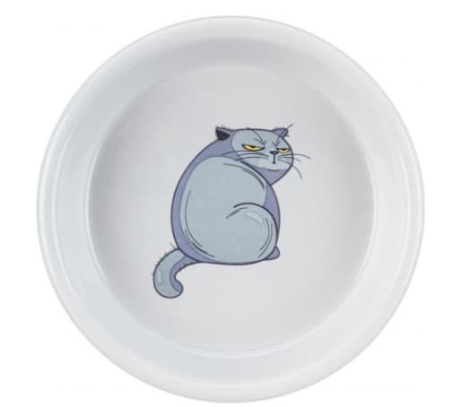 Миска керамическая для кошек TRIXIE неглубокая версия (0,25л/диам.13см)