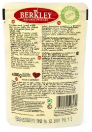 Влажный корм для кошек Berkley (индейка с ягненком)