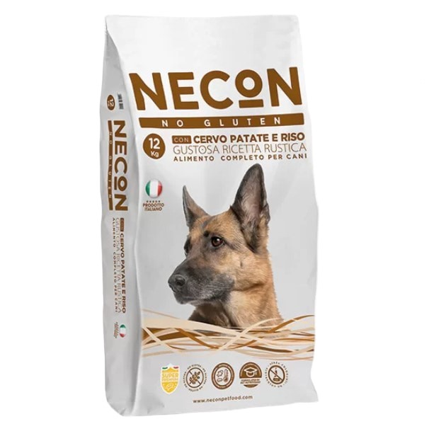 Сухой корм для собак Necon Gustosa Adult (оленина, картофель и рис) (12 кг)