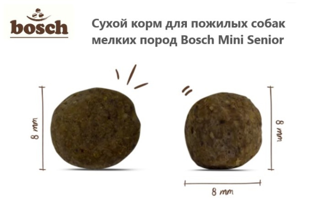 Сухой корм для пожилых собак мелких пород Bosch Mini Senior (1 кг)