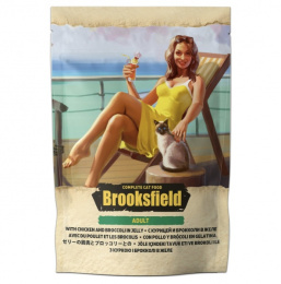 Влажный корм для кошек Brooksfield Adult Cat (курица с брокколи в желе)