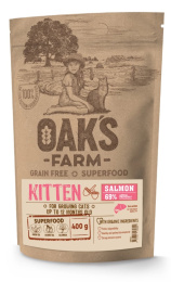 Сухой корм для котят OAK'S FARM Grain Free Kitten (лосось)