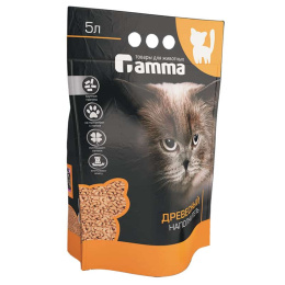 Наполнитель впитывающий древесный Gamma (крупные гранулы)