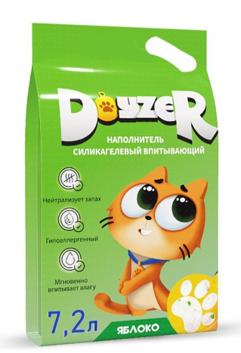 Наполнитель силикагелевый DOYZER (яблоко) (3,8 л (1,6 кг))