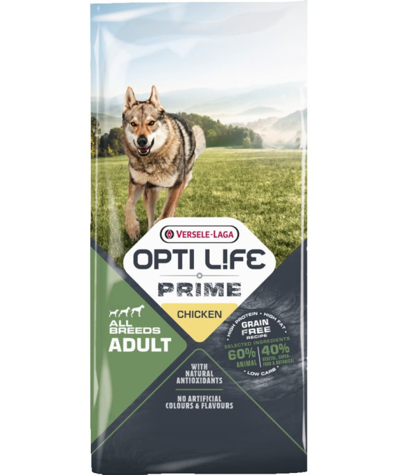 Сухой корм для собак Opti Life PRIME (курица)