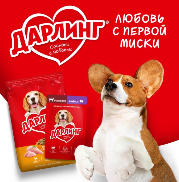 Влажный корм для собак ДАРЛИНГ кусочки в подливе (ягненок) (75 гр)