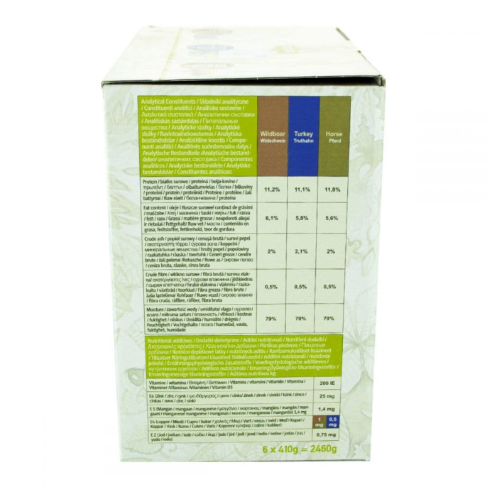 Набор влажного корма для собак Isegrim 6x410 г