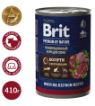 Brit Premium Консервы для собак всех пород (Мясное ассорти с потрошками) (410 гр.)