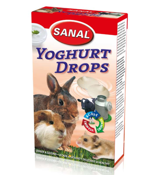 Лакомство для грызунов Yoghurt Drops с йогуртом Sanal (45 гр)