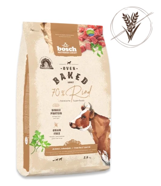 Сухой корм для собак Bosch Oven Baked (говядина) (2,5 кг)