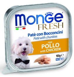 Паштет для собак Monge Fresh Dog Adult (курица)