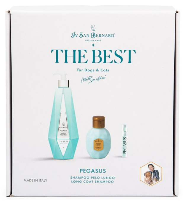 Набор Pegasus шампунь для длинной шерсти 550 мл, кондиционер 120 мл + парфюм 2 мл ISB The Best line (550 мл/ 120 мл/ 2 мл)