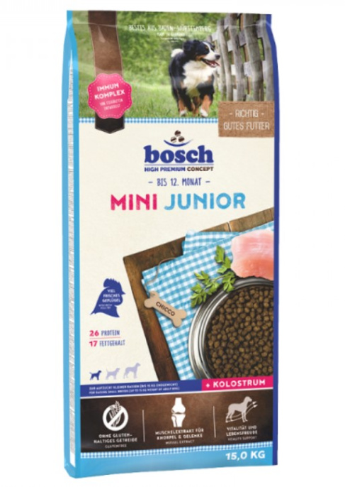 Сухой корм для щенков мини пород Bosch Mini Junior (1 кг)