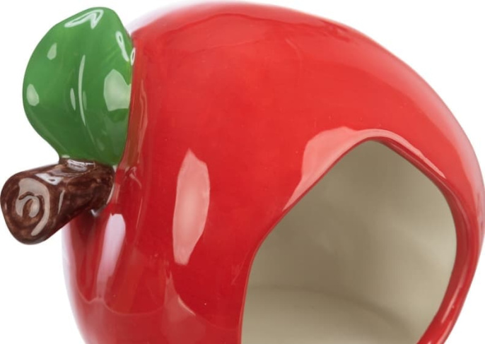 Домик для грызунов в виде яблока TRIXIE (13х10х10 см, красный)