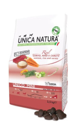 Сухой корм для собак Unica Natura Unico Mini (Оленина, рис, морковь)
