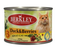 Консервы для кошек Berkley (утка с ягодами)