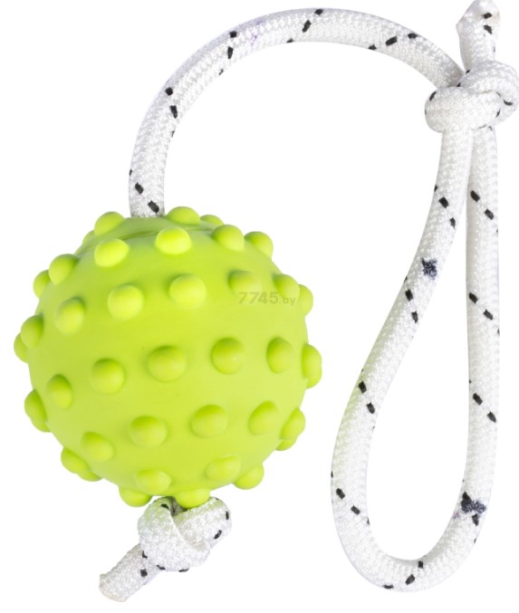 FANCY PETS игрушка для собак Мячик на веревке (8,5 см)