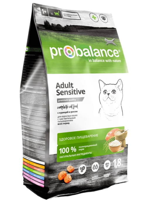 Сухой корм для кошек ProBalance Cat Sensitive (курица, рис) (10 кг)
