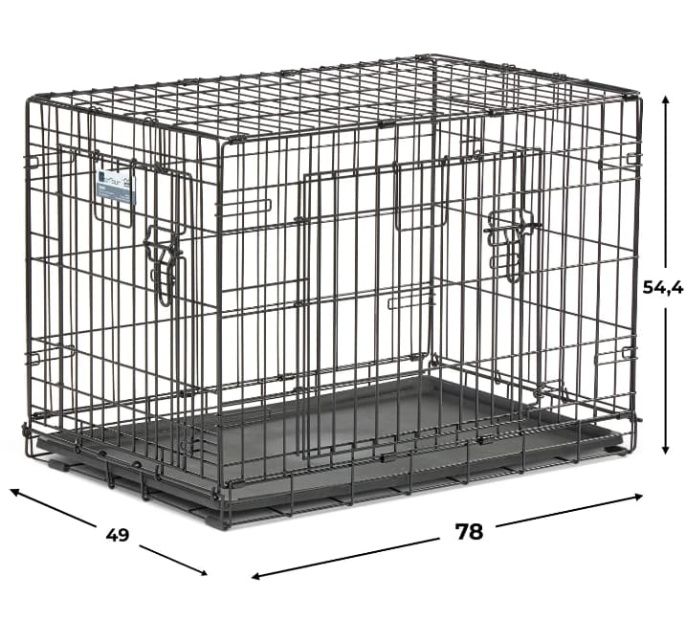 Клетка для собак MidWest Contour 2 двери (63х46х49h см)