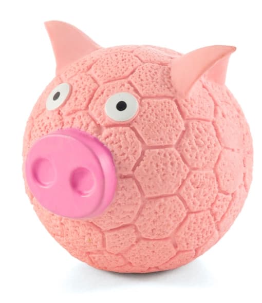 Игрушка для собак из латекса TRIOL Свинка-мяч (85 мм)