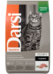 Сухой корм для кошек Darsi Sensitive (индейка)