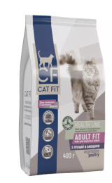 Сухой корм для кошек Cat Fit Health Line Adult (птица, овощи)