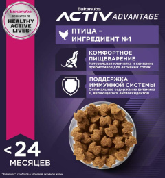 Сухой корм для щенков Eukanuba Puppy Large Breed (птица)