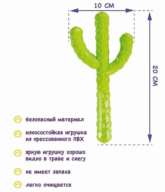 FANCY PETS игрушка для собак Кактус (20 см)