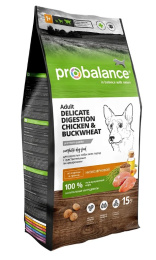 Сухой корм для собак ProBalance Dog Delicate Digestion (курица, гречка)