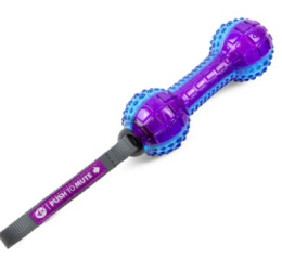 Игрушка для собак GiGwi Plush To Mute Гантель с отключаемой пищалкой