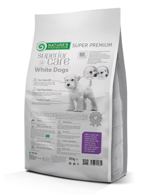 Сухой корм для щенков Nature's Protection WHITE DOGS JUNIOR ALL BREEDS SALMON (1,5 кг)