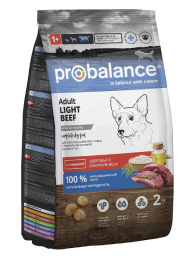 Сухой корм для собак ProBalance Dog Light Beef Adult (говядина)