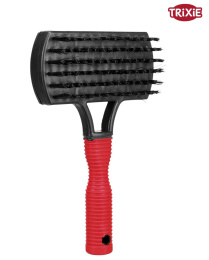 Мягкая щетка-пуходерка для животных TRIXIE Soft Duo