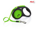 Поводок-рулетка Flexi Neon (лента) неоново-зеленый (S, 15кг/5м)