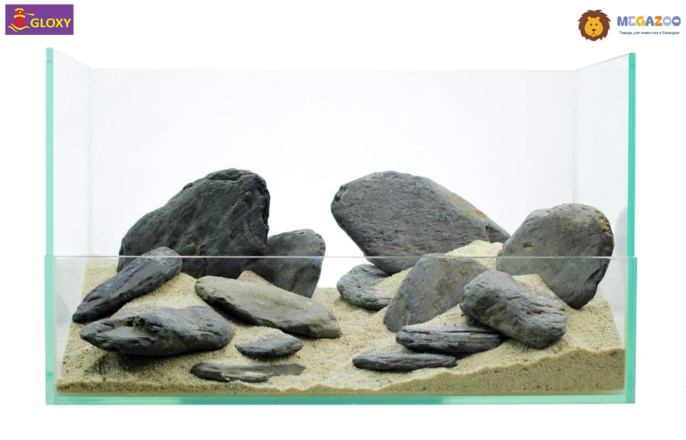 Набор камней разных размеров GLOXY Песчанная буря (уп 20 кг)