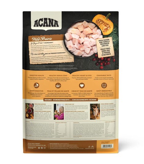 Сухой корм для кошек и котят ACANA WILD PRAIRIE Cat & Kitten (Птица, рыба) (4,5 кг)